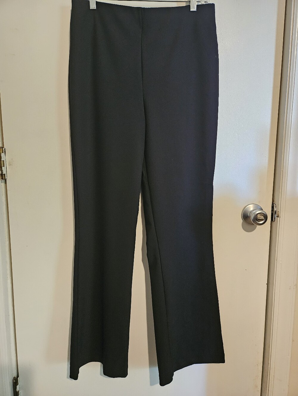 Rachel Zoe Black Straight Leg Pull-On Pants Women’s 10 Stretch